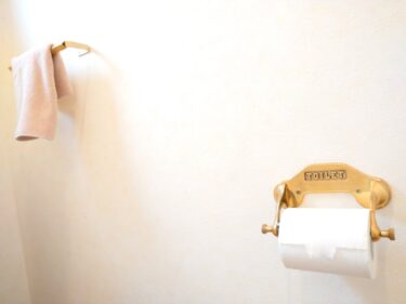 トイレルーム　真鍮タオルバー